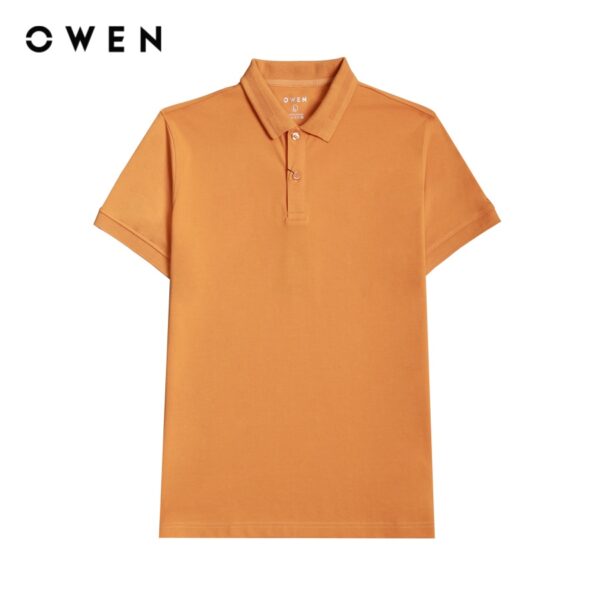 OWEN - Áo polo ngắn tay Bodyfit Cam - APV231357