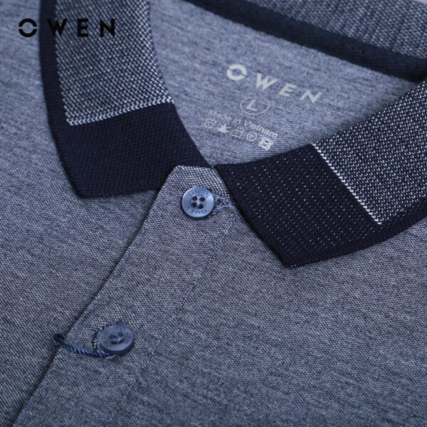 OWEN - Áo polo ngắn tay Bodyfit Navy - APV231347 - Ảnh 2