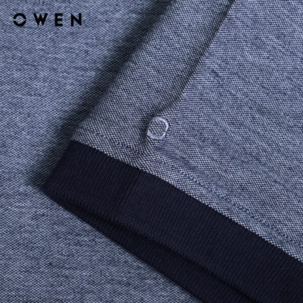 OWEN - Áo polo ngắn tay Bodyfit Navy - APV231347 - Ảnh 3