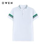 OWEN – Áo polo ngắn tay Bodyfit Trắng – APV221310