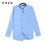 OWEN – Áo sơ mi dài tay Regular Fit màu Xanh Bamboo – AR221273DT