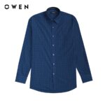 OWEN – Áo sơ mi dài tay Regular Fit màu Xanh Bamboo – AR230010DT