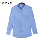 OWEN – Áo sơ mi dài tay Regular Fit màu Xanh Bamboo – AR230011DT