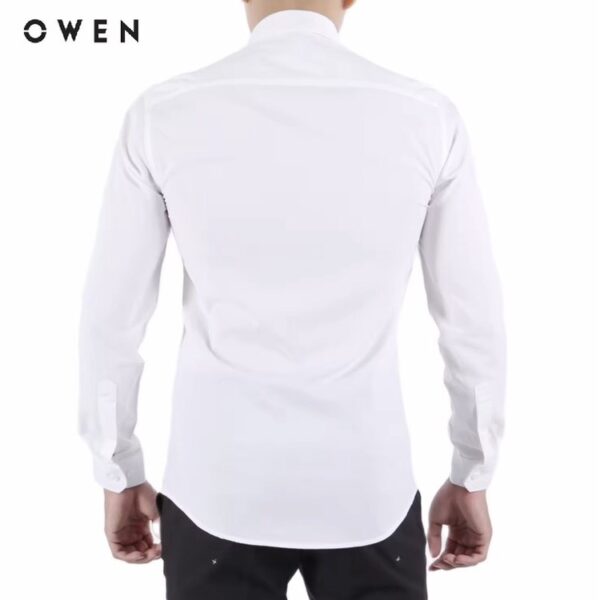 OWEN - Áo sơ mi dài tay Regular Fit Trắng Nano - AR230022DT - Hình ảnh 3