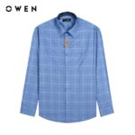 OWEN – Áo sơ mi dài tay Regular Fit Xanh Bamboo – AR230206DT