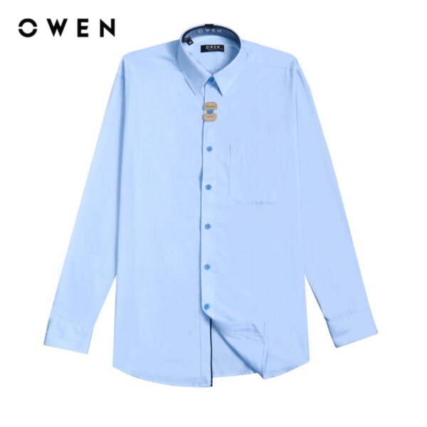 OWEN - Áo sơ mi dài tay Regular Fit Xanh vừa - AR221272DT