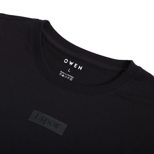 OWEN - Áo thun T-Shirt Body Fit màu đen - TSN221169 - Ảnh 3