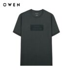 OWEN – Áo Tshirt ngắn tay Body Fit Xám đậm – TSN231440