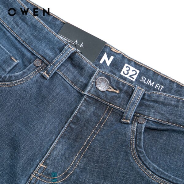 OWEN - Quần jean Slim Fit Xanh - QJSL221498 - Hình ảnh 2