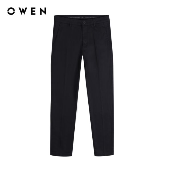 OWEN - Quần khaki Slim Fit Đen - QKSL220659