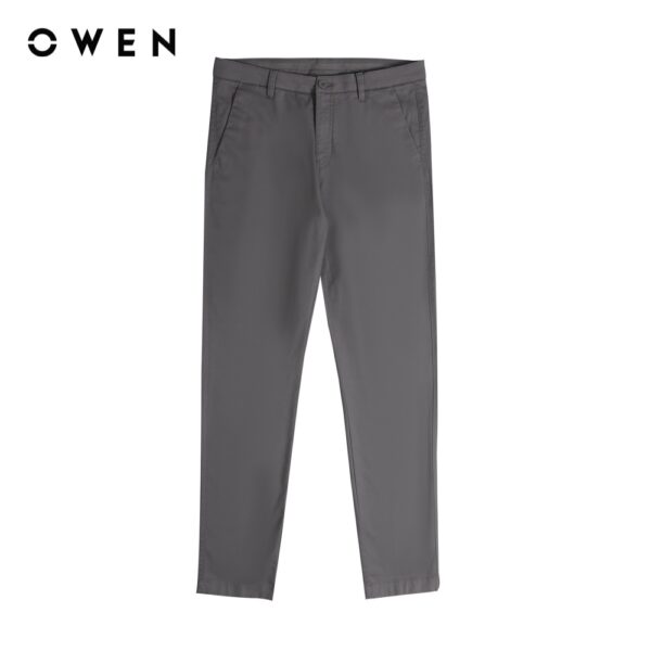 OWEN - Quần khaki Slim Fit Ghi - QKSL221137