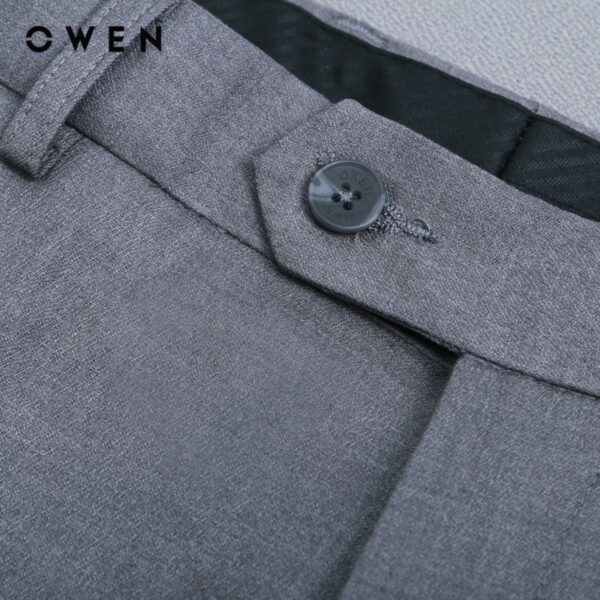 OWEN - Quần tây Slim Fit Tăng đơ Ghi - QST231268 - Hình ảnh 2