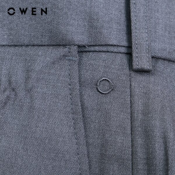 OWEN - Quần tây Slim Fit Tăng đơ Ghi - QST231268 - Hình ảnh 4