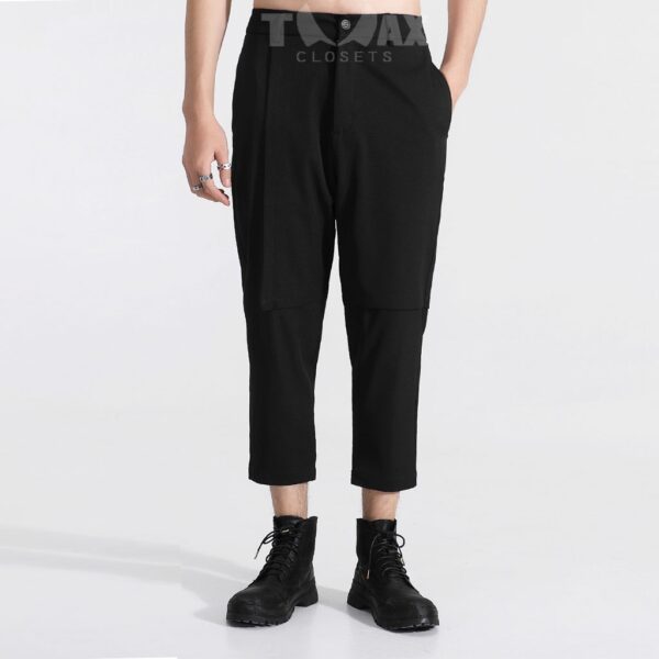 Quần baggy nam vạt giả TMAXCLOSETS cách điệu cá tính, vải kaki cotton mềm mịn, thoáng mát TM-Q1026 - Hình ảnh 4