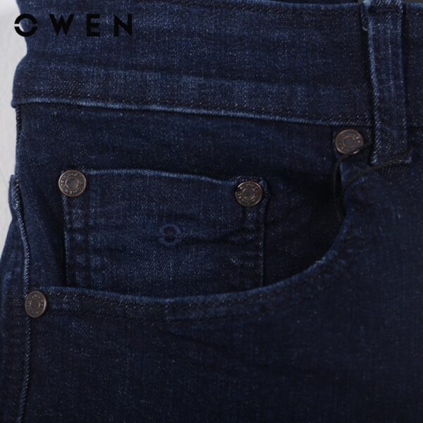 Quần jeans nam Owen Slimfit màu xanh đậm - QJSL23686L (MHR) - Hình ảnh 2